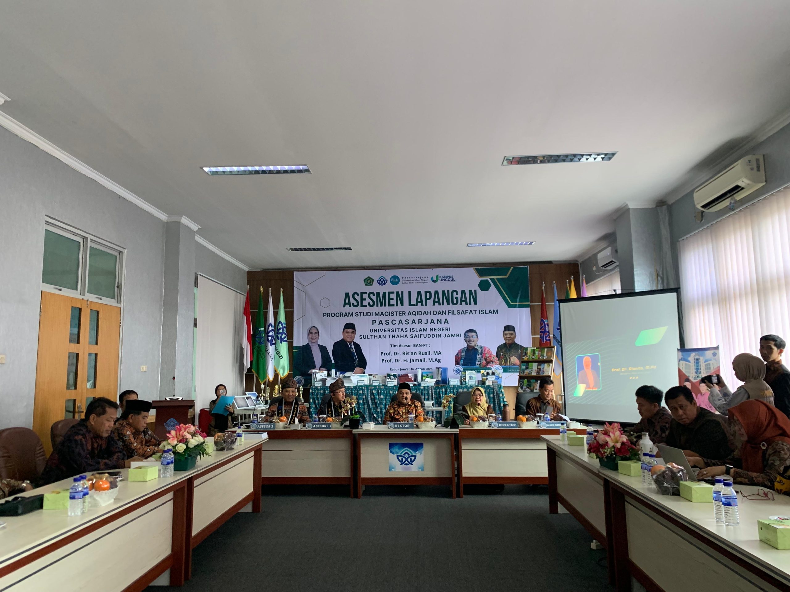 Kepala UPKK UIN STS Dr. Mardalina, S.Ag, M.Ud Jambi Menghadiri Kegiatan Asesmen Lapangan Program Studi Magister Aqidah dan Filsafat Islam