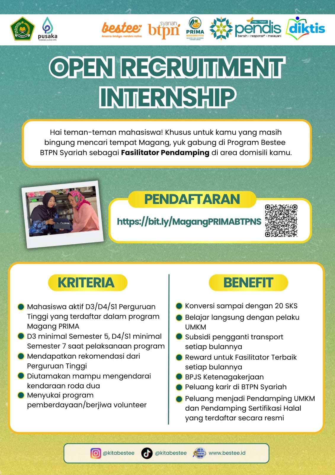 Open Recruitment Internship (PRIMA PTKI Kemenag)