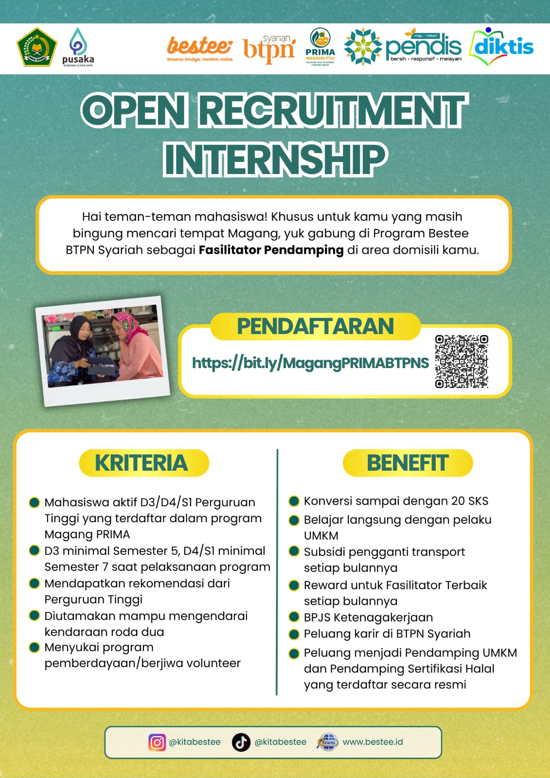 Open Recruitment Internship (PRIMA PTKI Kemenag)