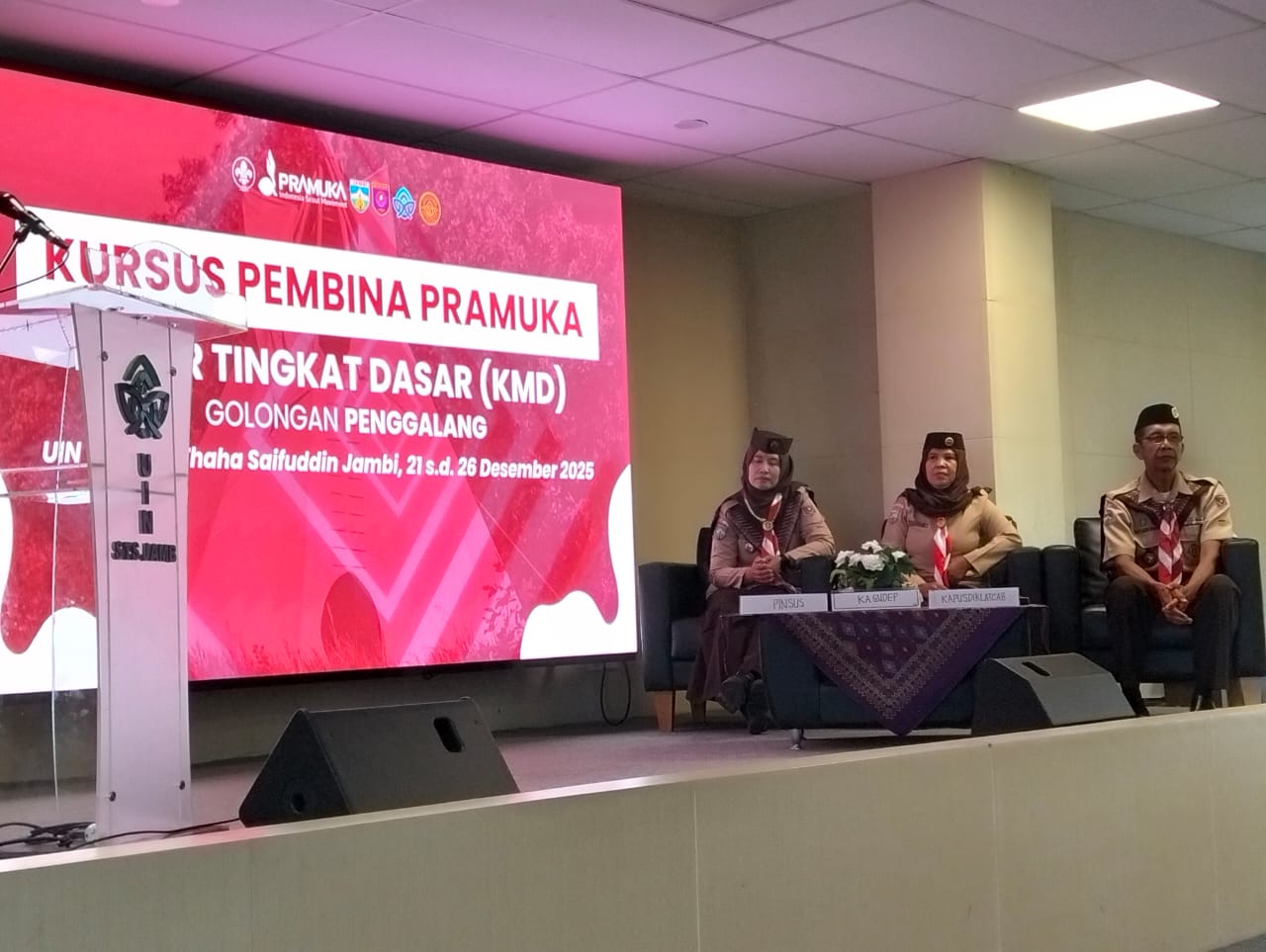 Kursus Pembina Pramuka Mahir Tingkat Dasar UIN STS Jambi